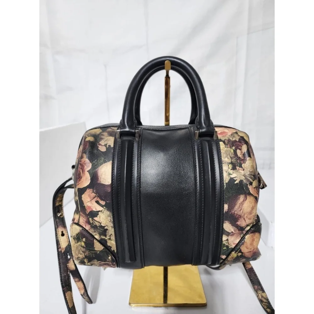 Authentic Givenchy Lucrezia Printed Leather Satchel Bag